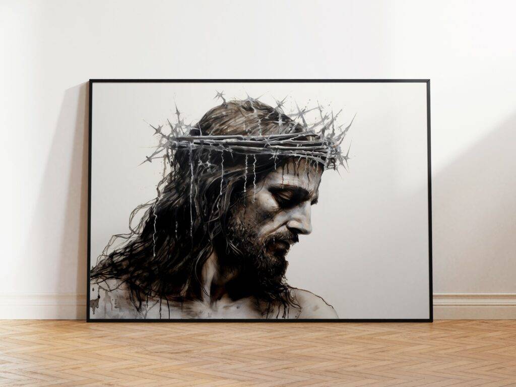 Jesus Crown of Thorns Portrait
