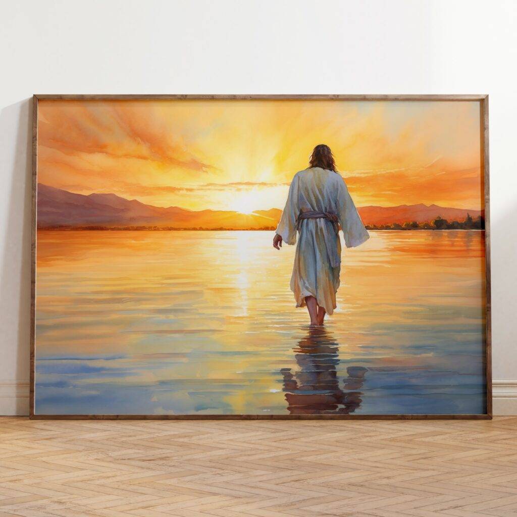 Jesus Walking on Water Wall Art