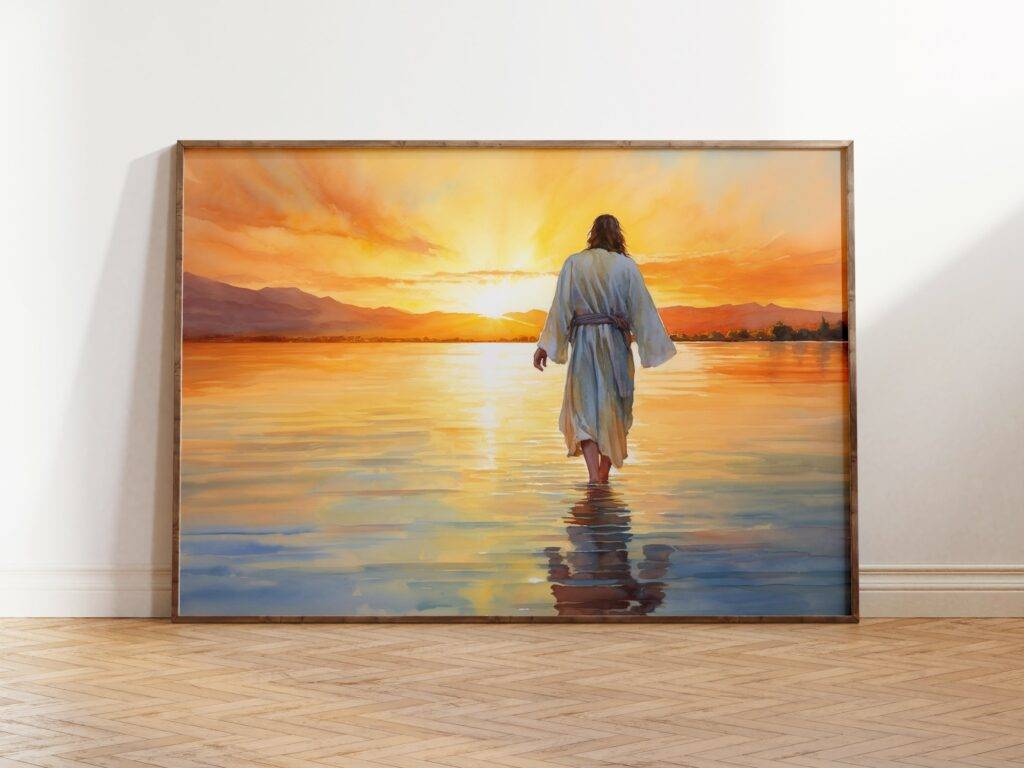 Jesus Walking on Water Wall Art