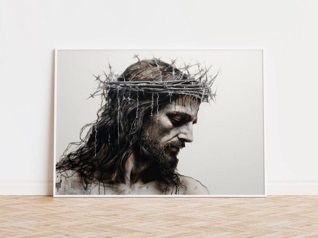 Jesus Crown of Thorns Portrait - Image 2