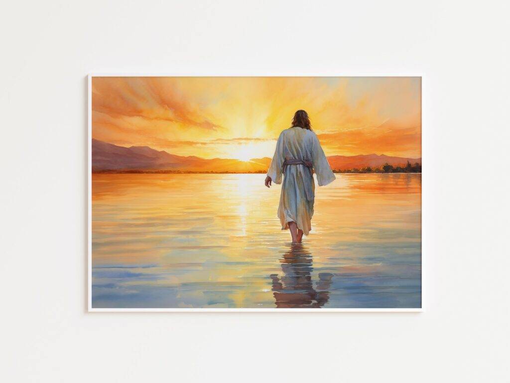 Jesus Walking on Water Wall Art - Image 3
