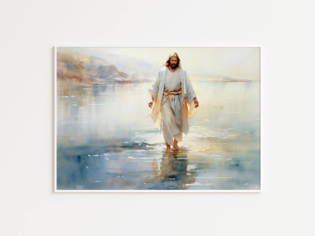 Jesus Walking on Water Wall Art - Image 3