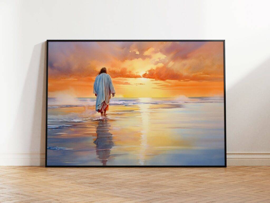 Jesus Walking on Water Wall Art - Image 2