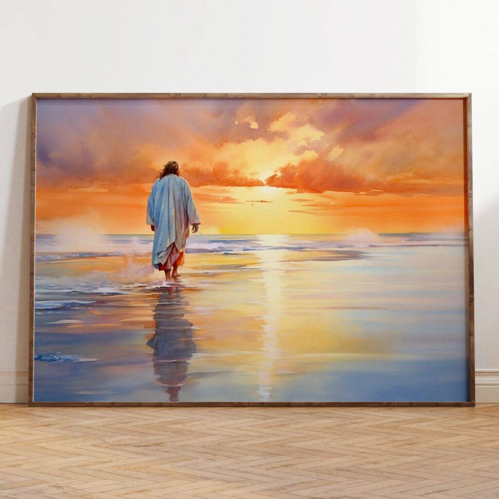 Jesus Walking on Water Wall Art