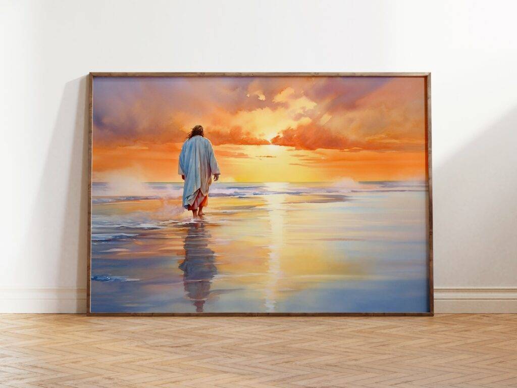 Jesus Walking on Water Wall Art