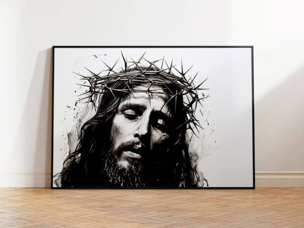Jesus Crown of Thorns Portrait - Image 2