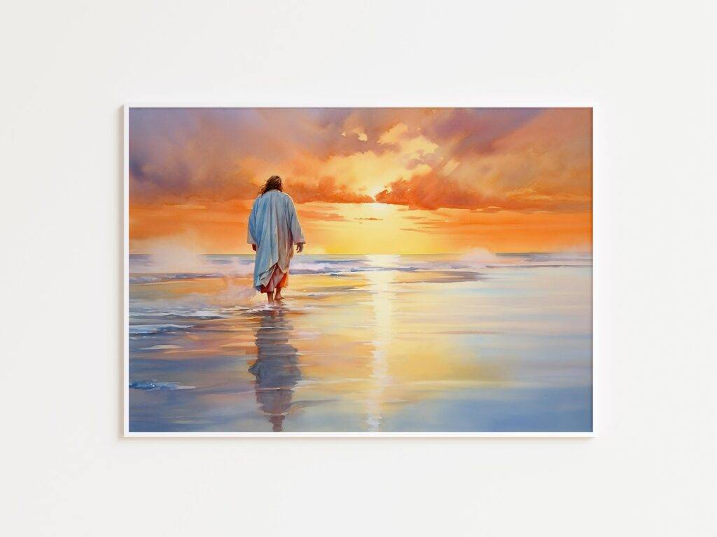 Jesus Walking on Water Wall Art - Image 3