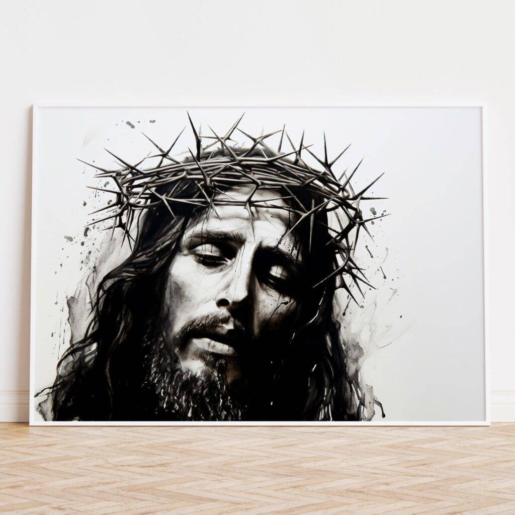 Jesus Crown of Thorns Portrait