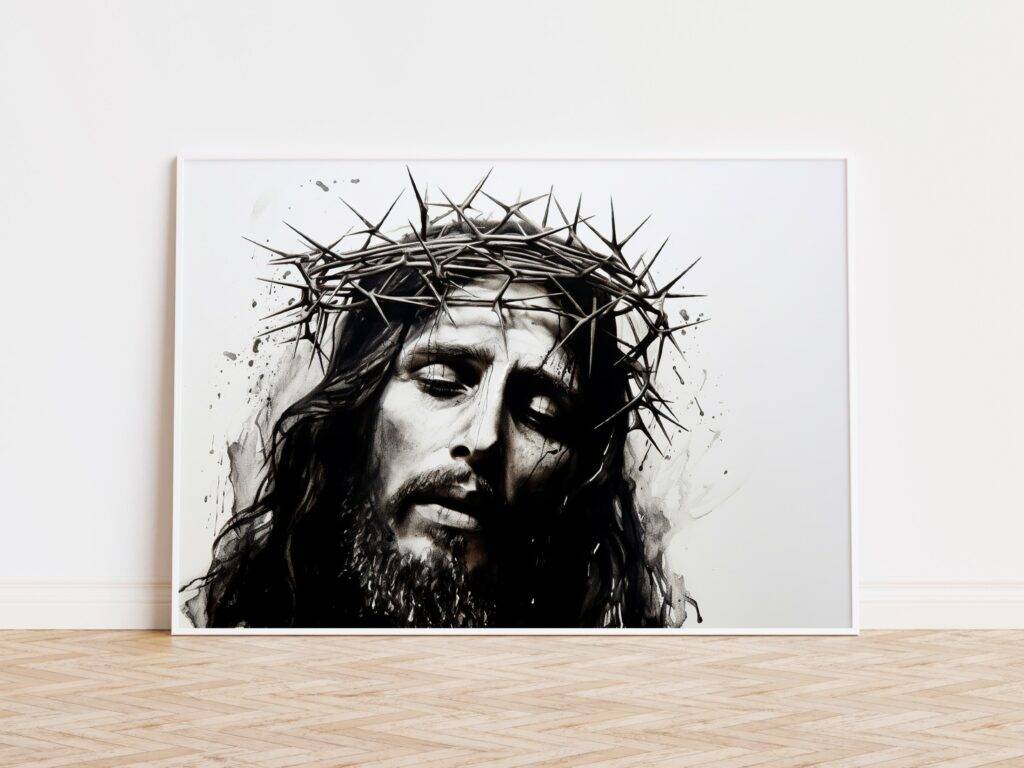 Jesus Crown of Thorns Portrait