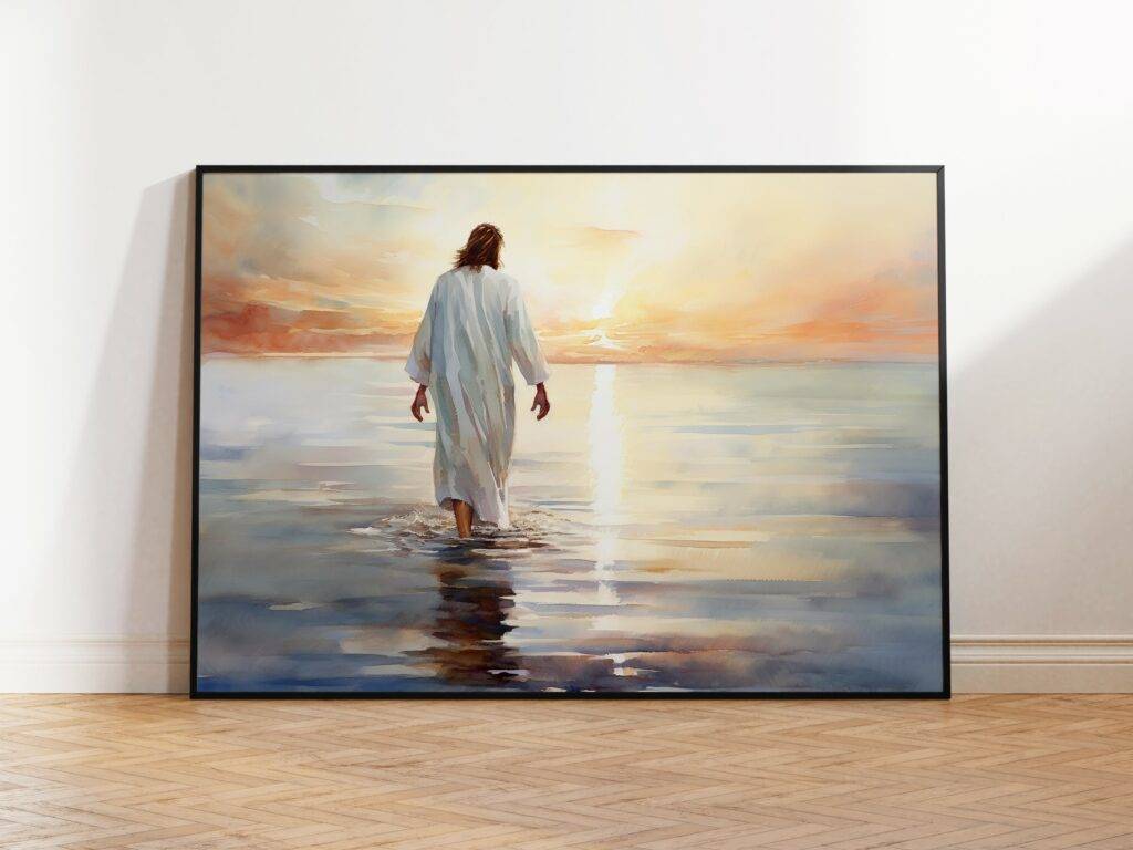 Jesus Walking on Water Wall Art - Image 3