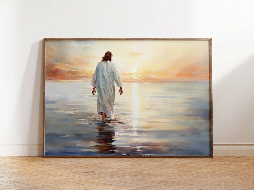 Jesus Walking on Water Wall Art