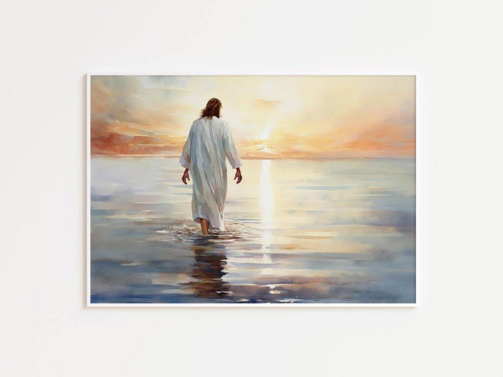 Jesus Walking on Water Wall Art - Image 2