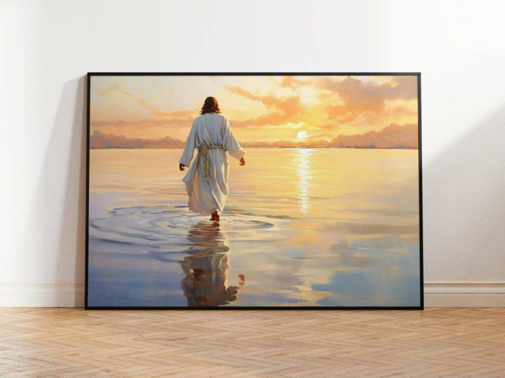 Jesus Walking on Water Wall Art - Image 2