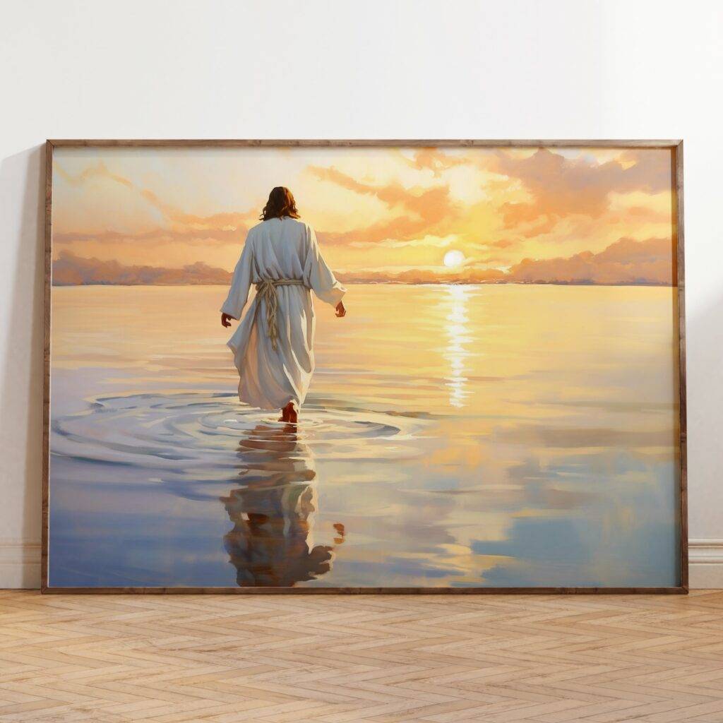Jesus Walking on Water Wall Art