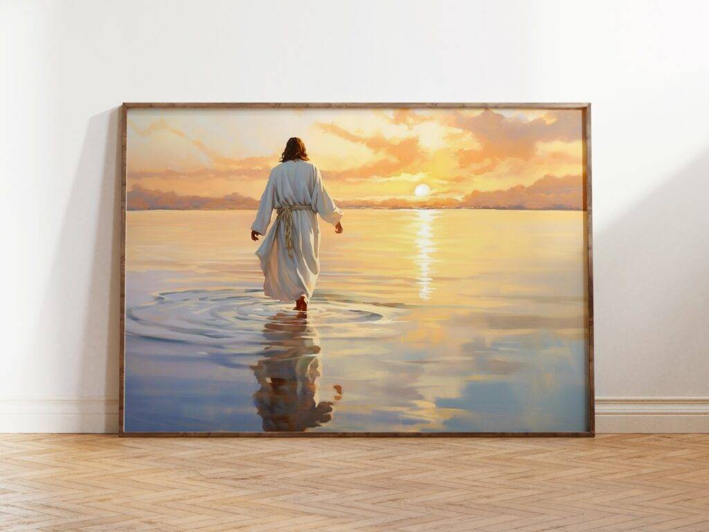 Jesus Walking on Water Wall Art