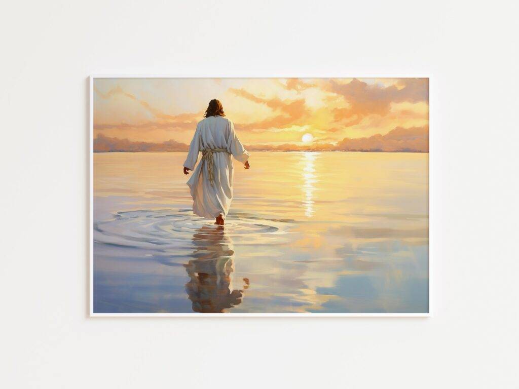 Jesus Walking on Water Wall Art - Image 3