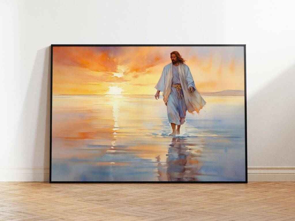 Jesus Walking on Water Wall Art - Image 2