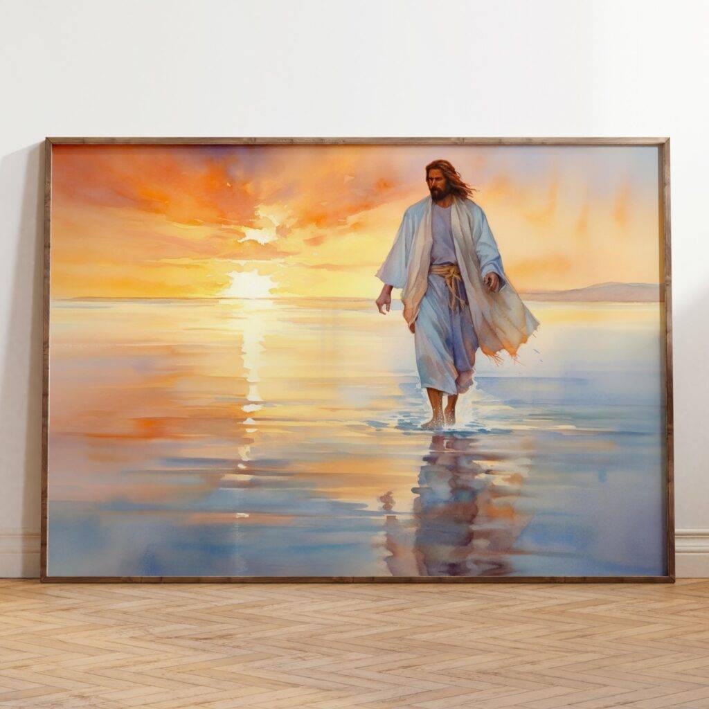 Jesus Walking on Water Wall Art