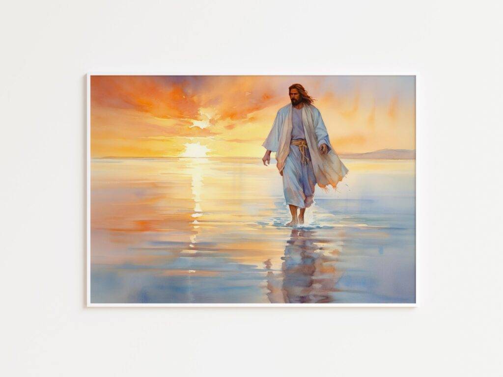 Jesus Walking on Water Wall Art - Image 3