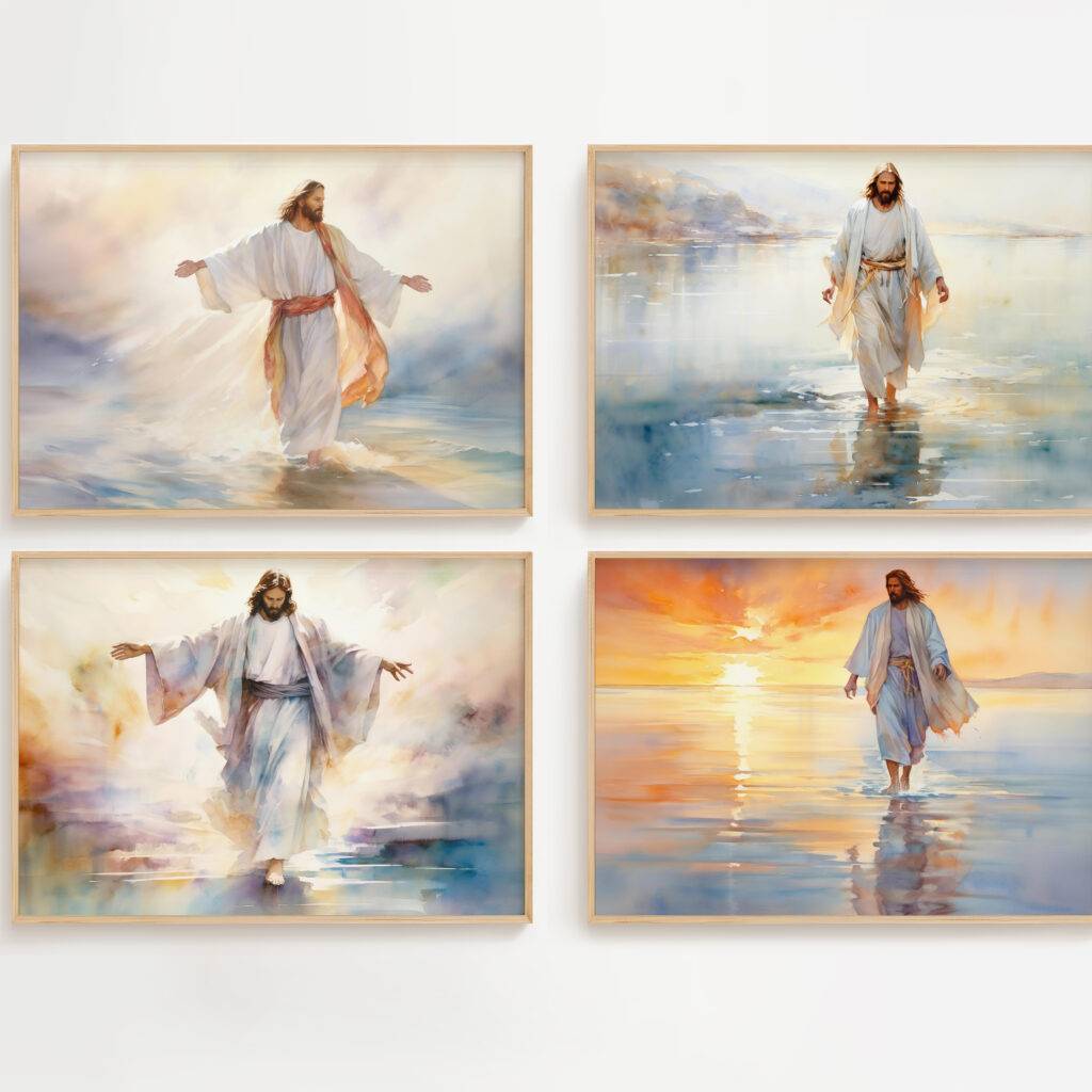 Jesus Christ Wall Art - Set of Four