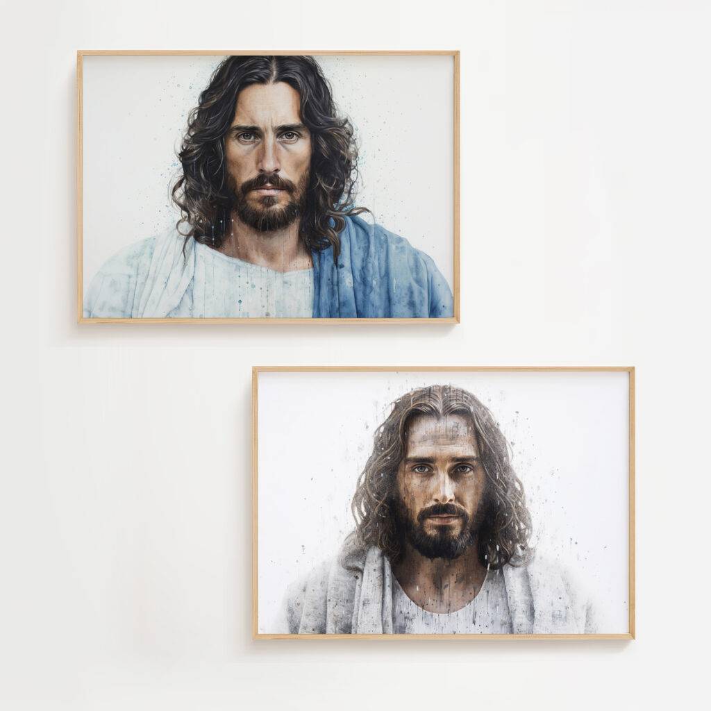 Jesus Christ Wall Art - Set of Two