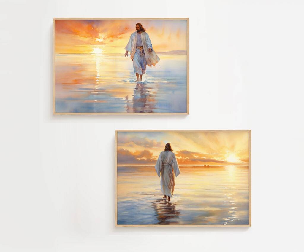 Jesus Christ Wall Art - Set of Two