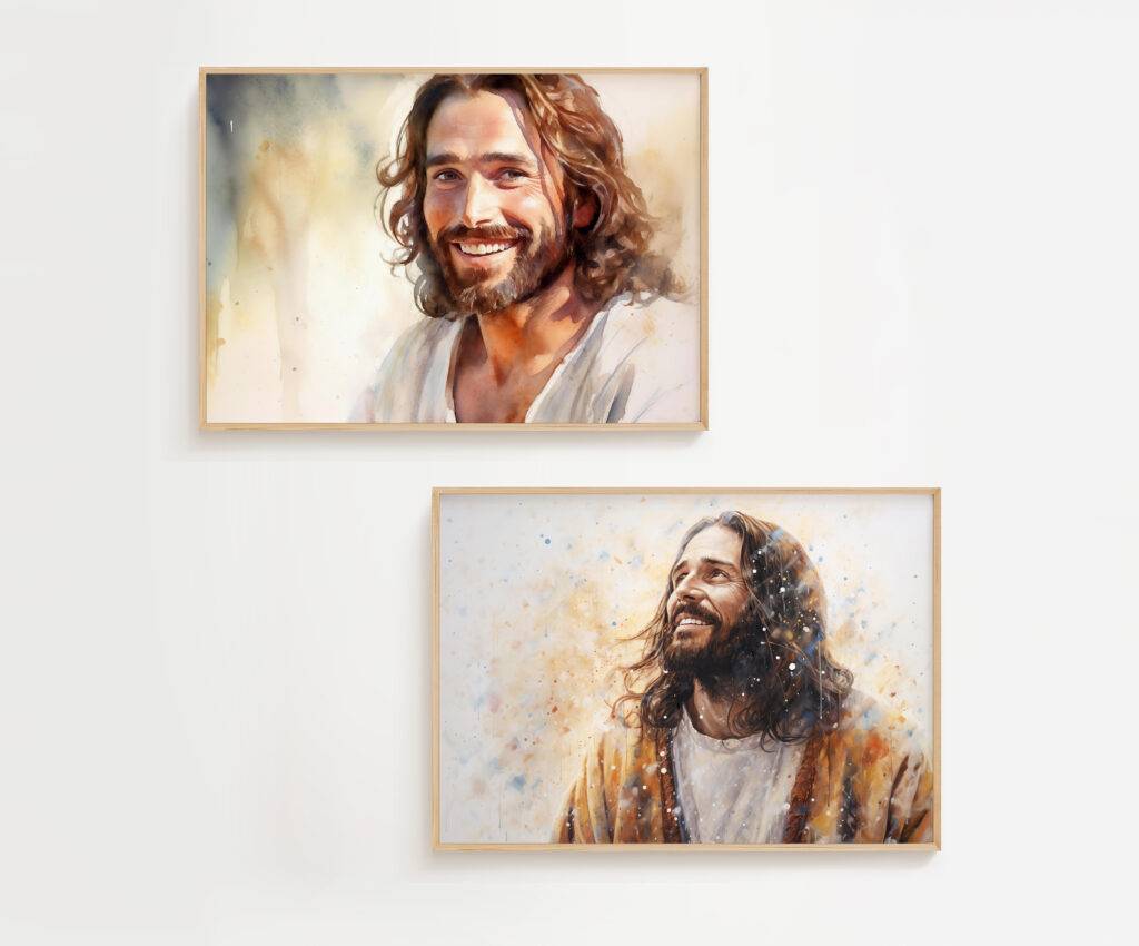 Jesus Christ Wall Art - Set of Two