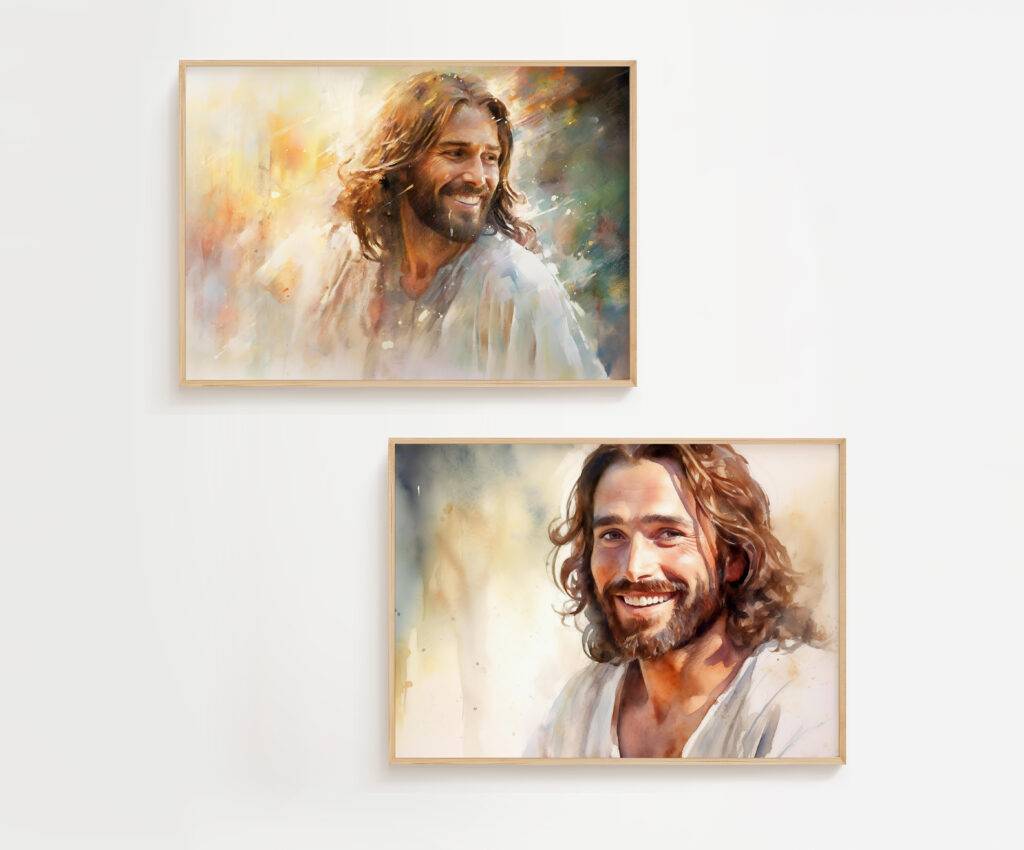 Jesus Christ Wall Art - Set of Two
