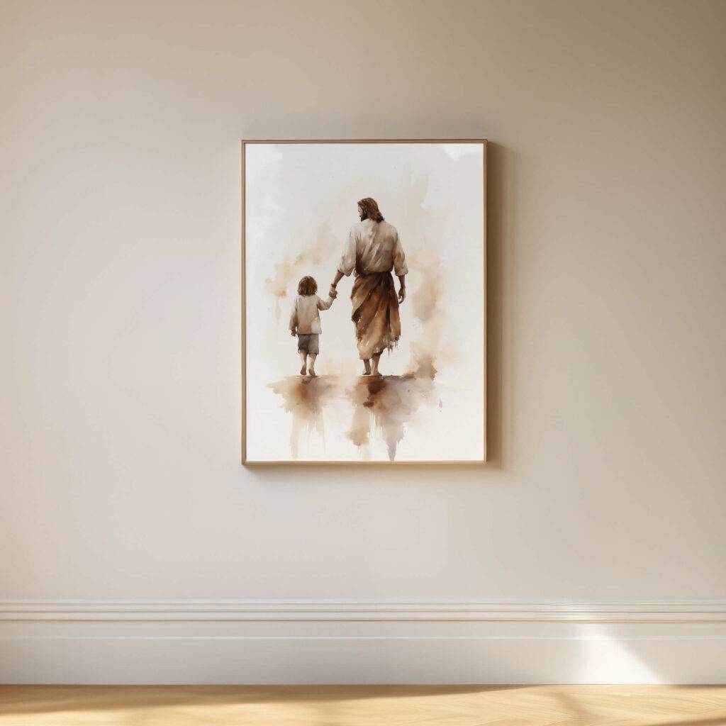 Jesus and Child Wall Art - Image 5