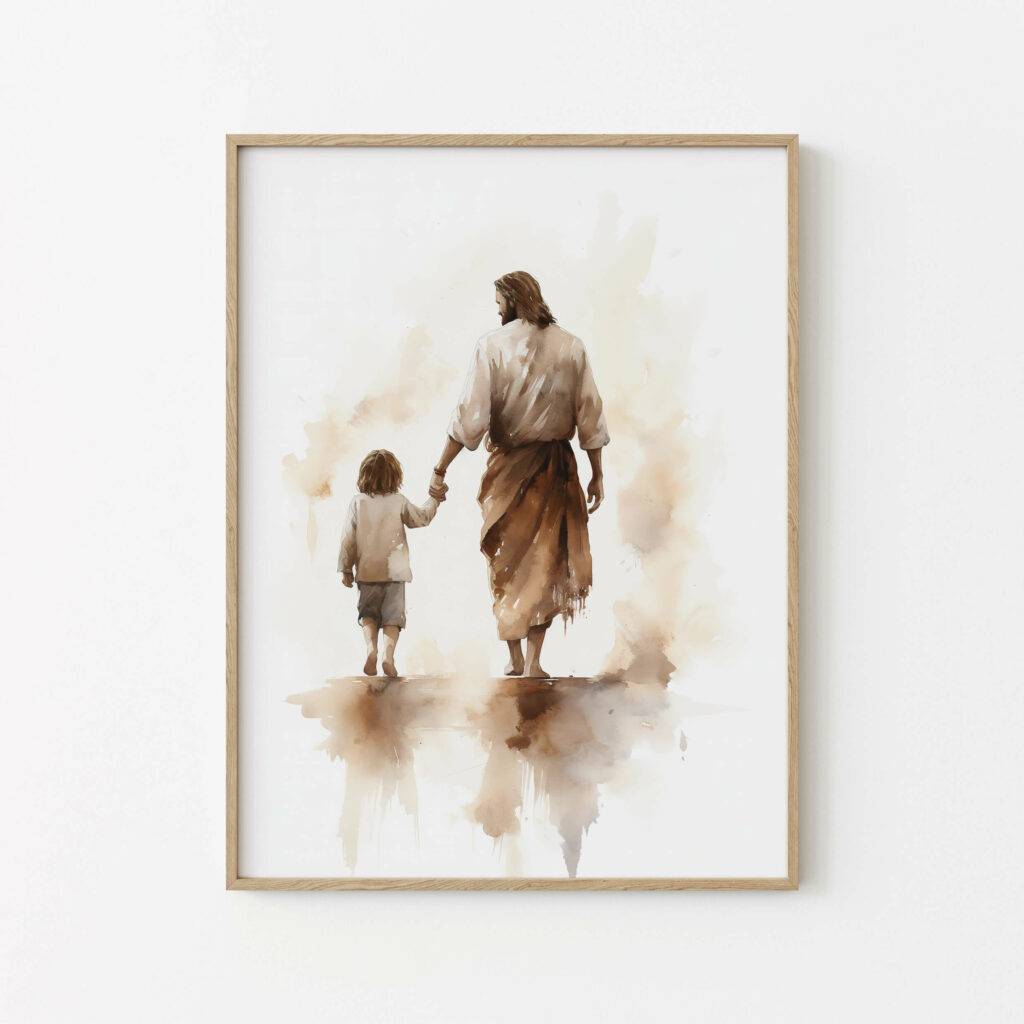 Jesus and Child Wall Art - Image 2