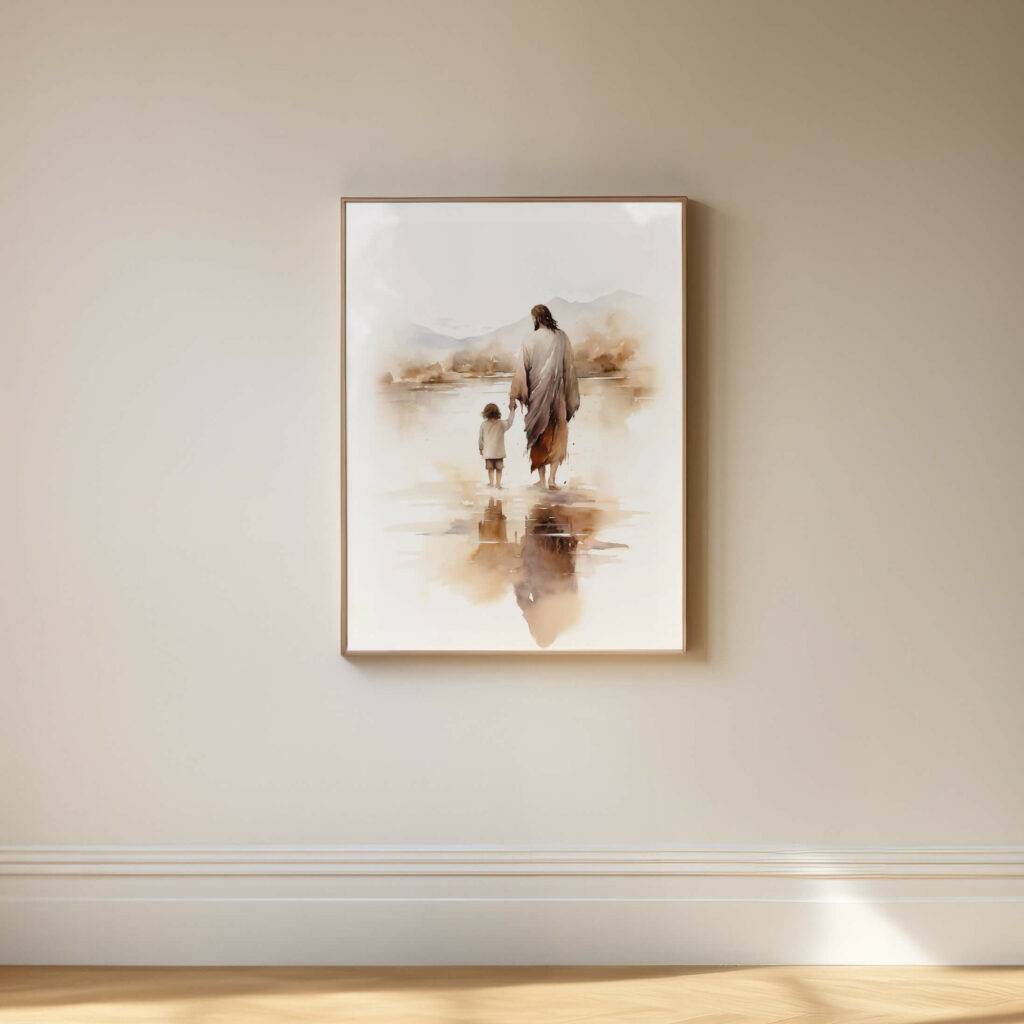 Jesus and Child Wall Art - Image 5