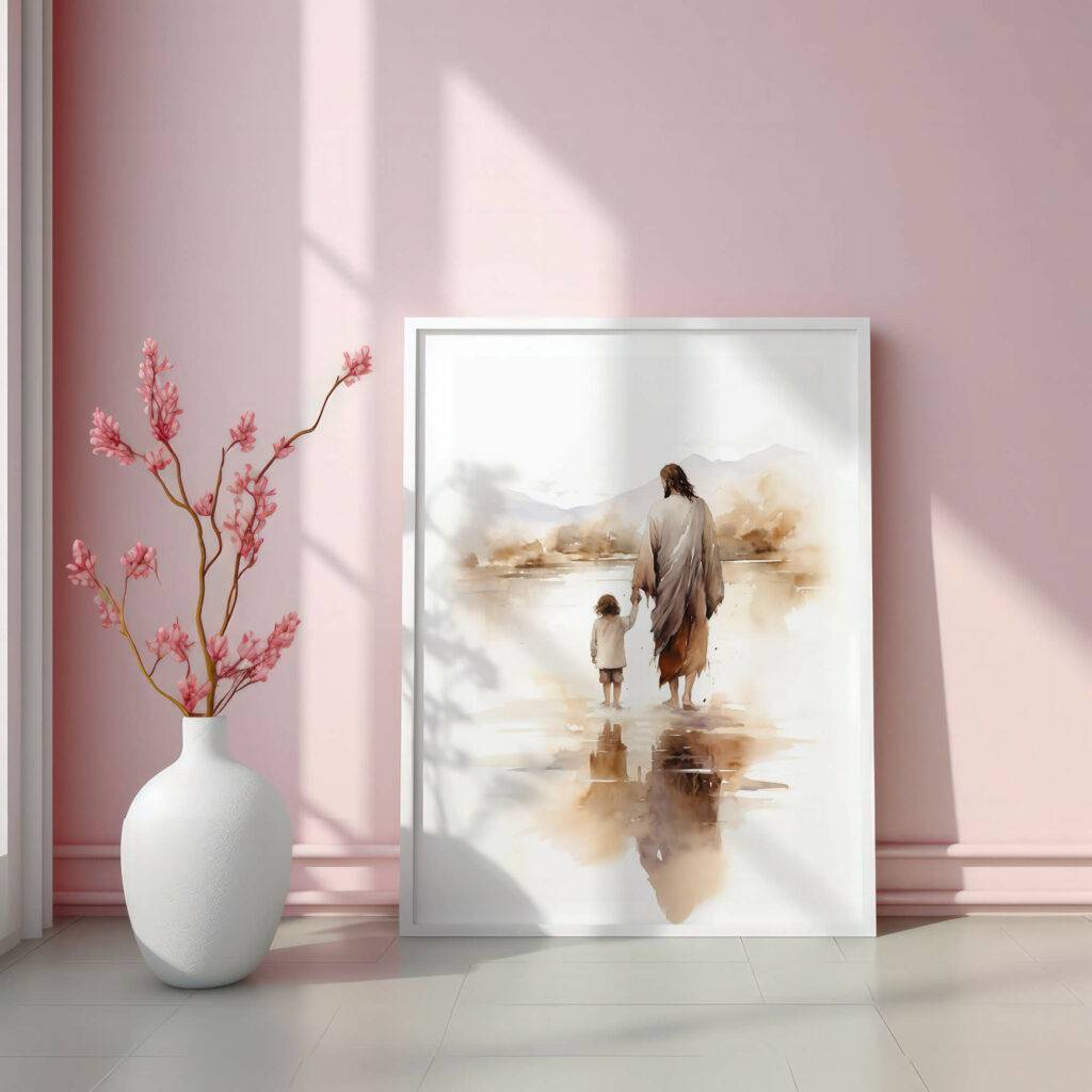 Jesus and Child Wall Art - Image 3