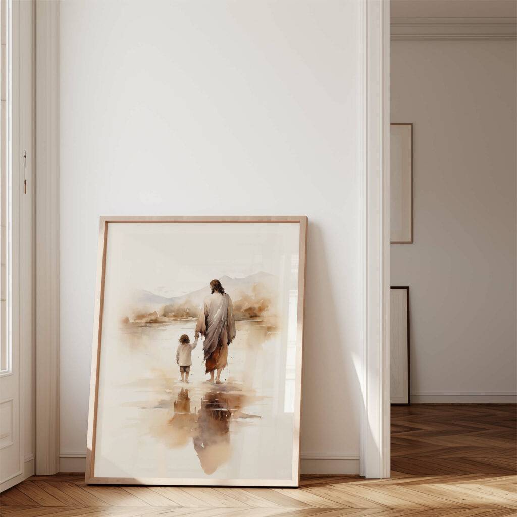 Jesus and Child Wall Art - Image 4