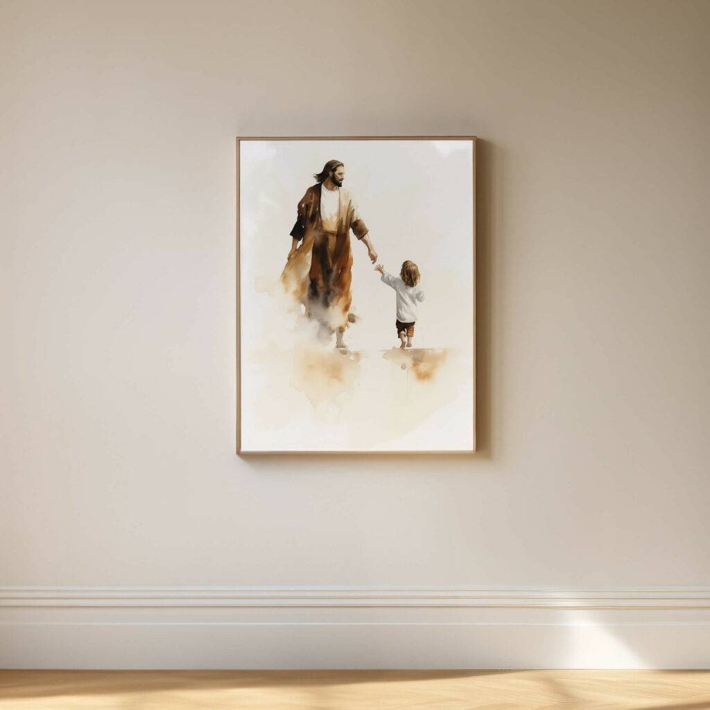 Jesus and Child Wall Art - Image 5