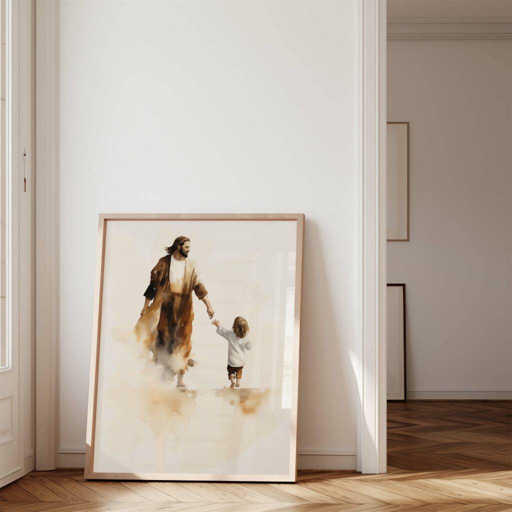 Jesus and Child Wall Art - Image 4