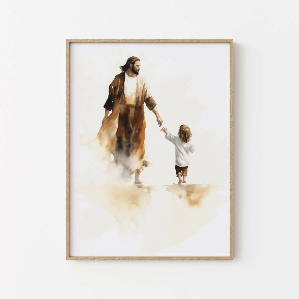 Jesus and Child Wall Art - Image 2