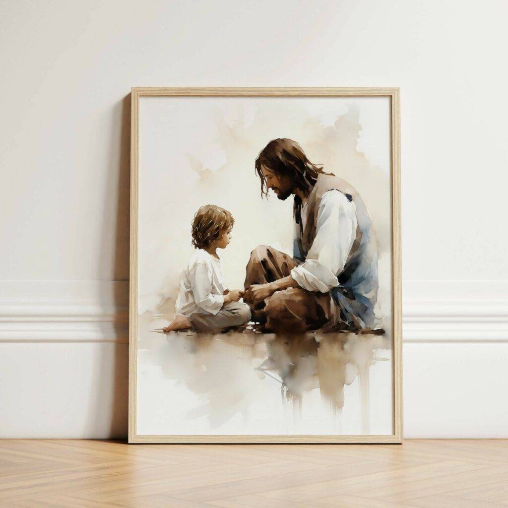 Jesus and Child Wall Art