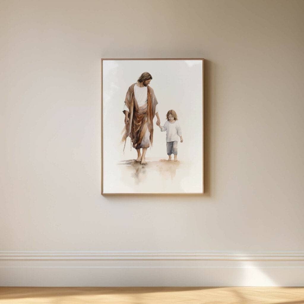 Jesus and Child Wall Art - Image 5