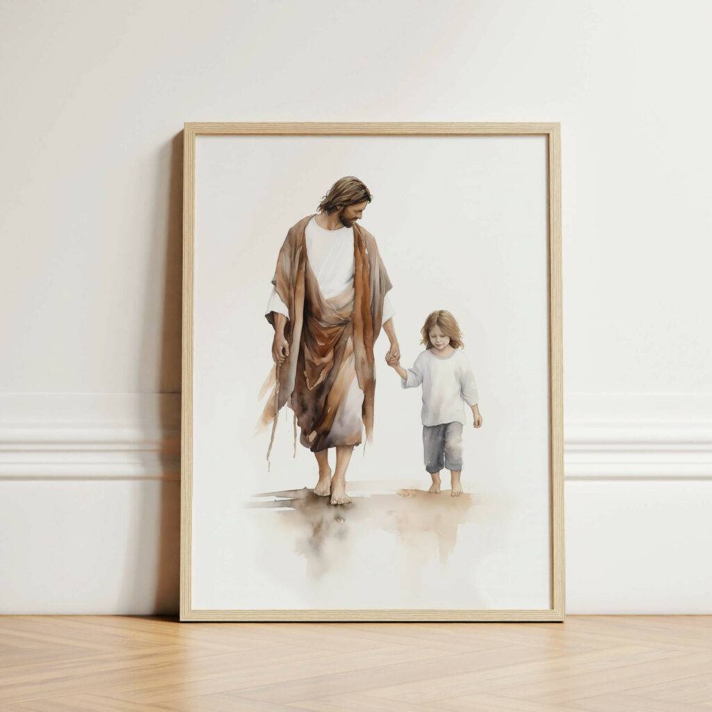 Jesus and Child Wall Art