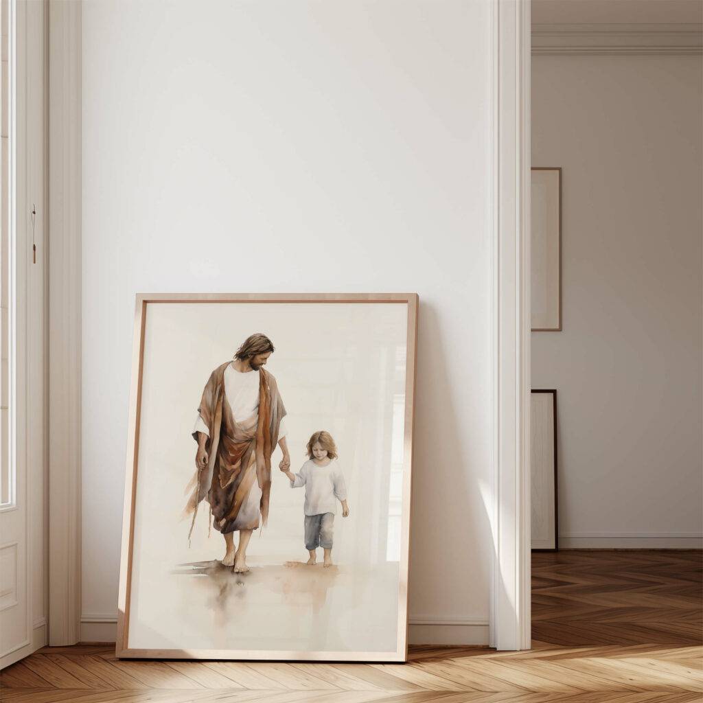 Jesus and Child Wall Art - Image 4