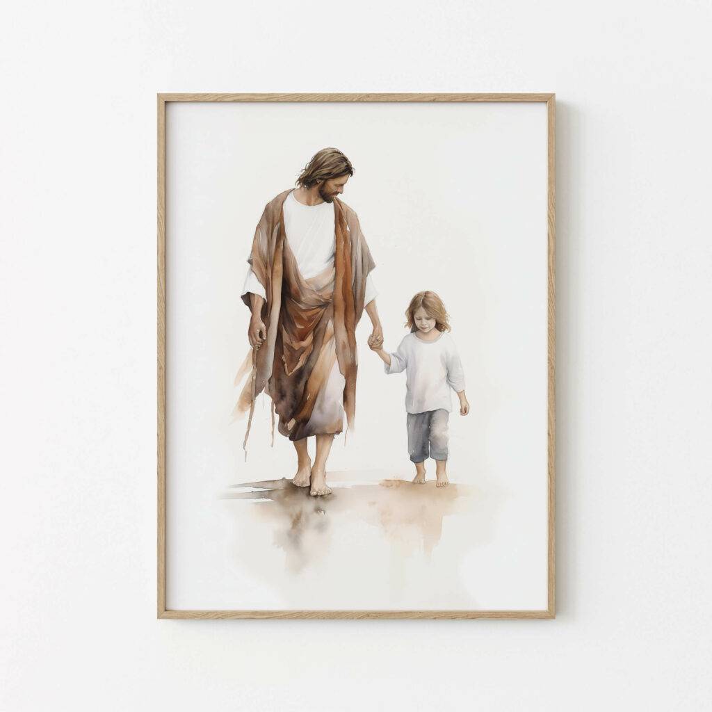 Jesus and Child Wall Art - Image 2