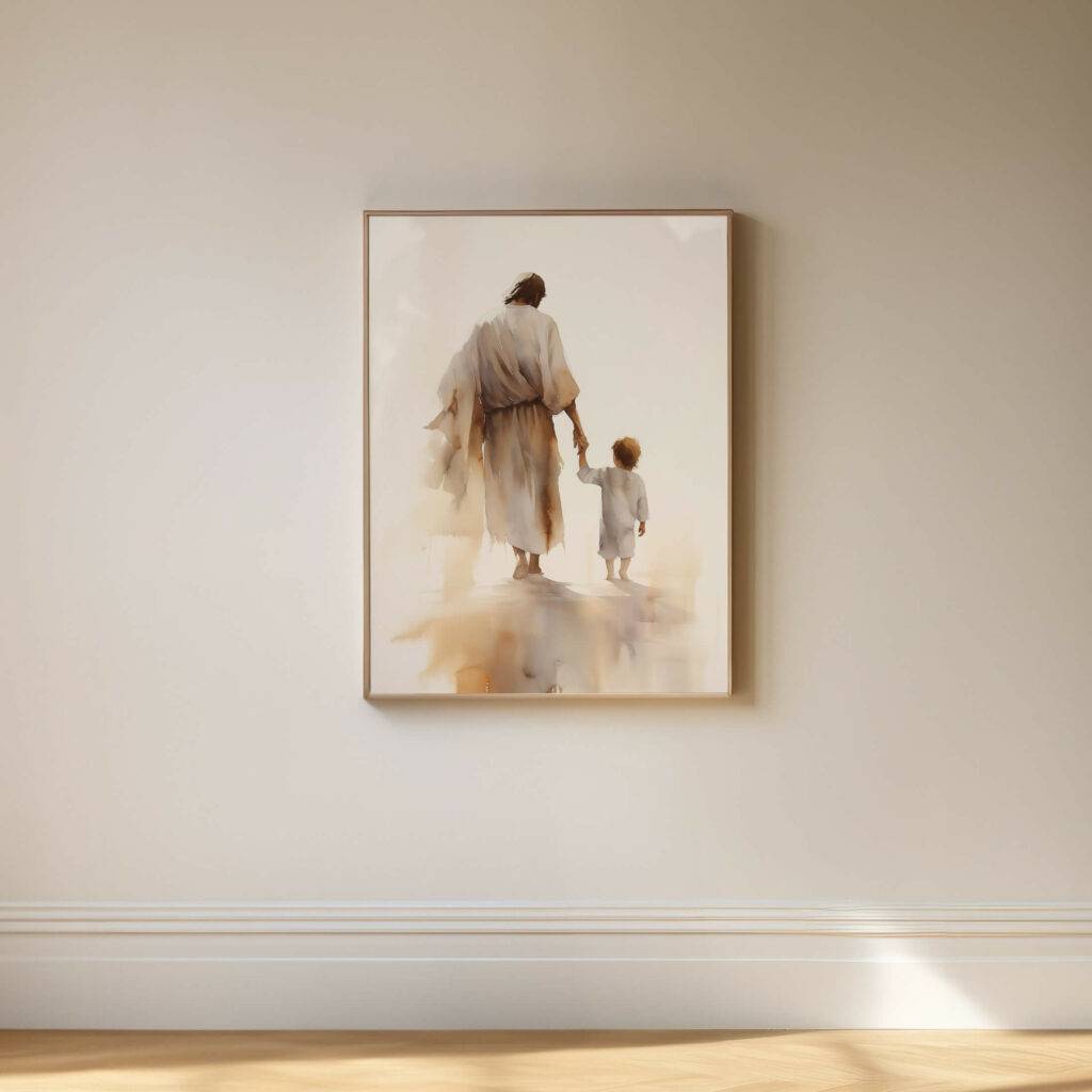 Jesus and Child Wall Art - Image 5