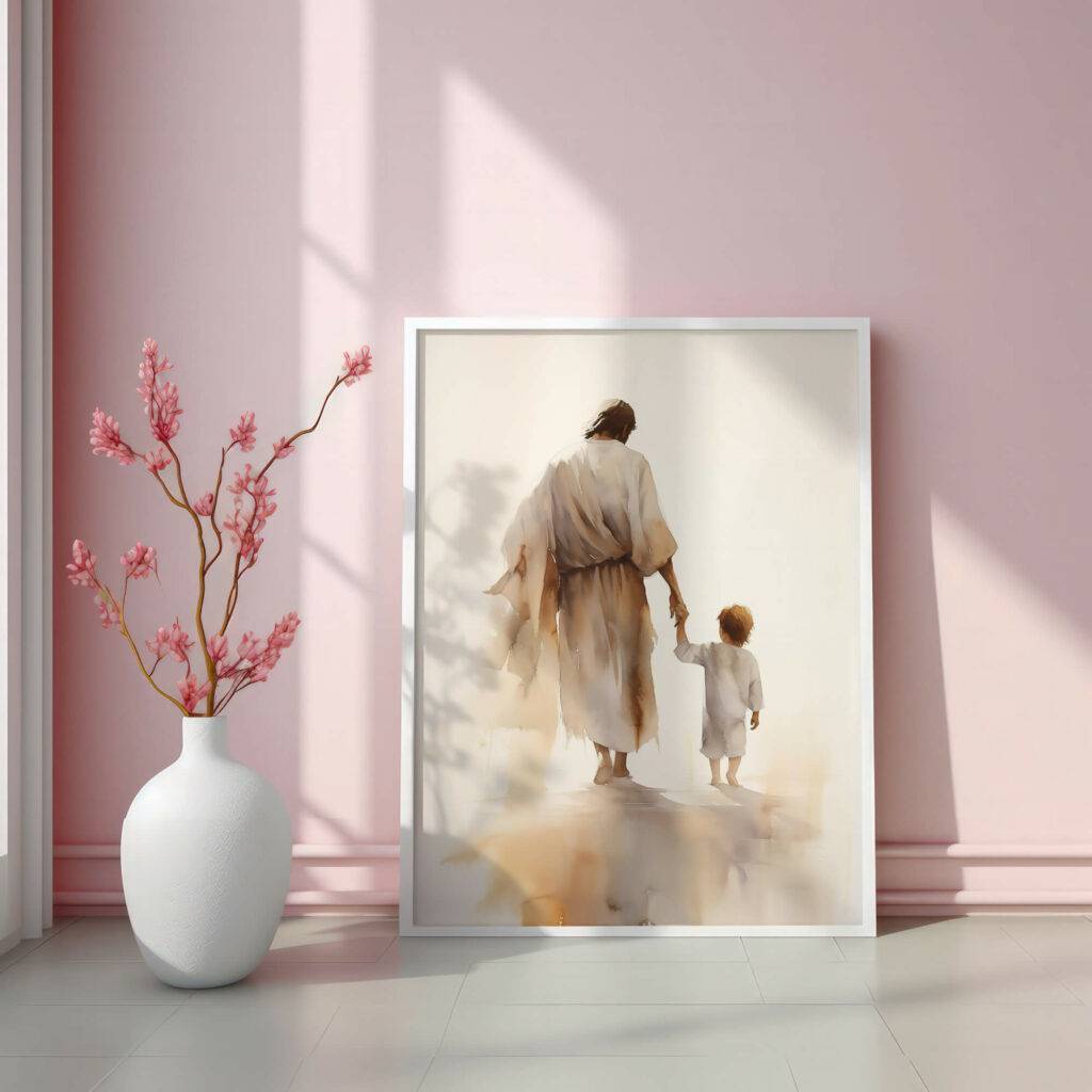 Jesus and Child Wall Art - Image 4