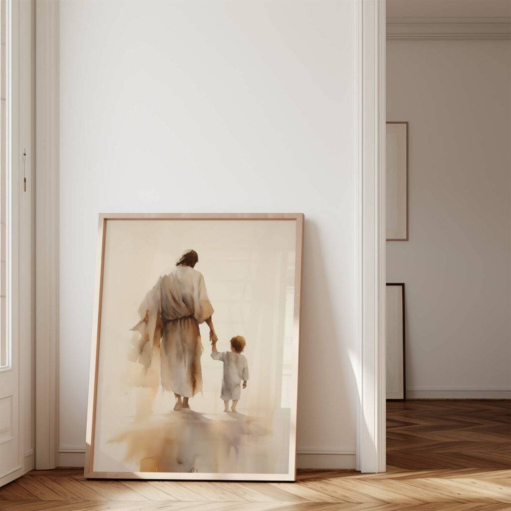 Jesus and Child Wall Art - Image 3