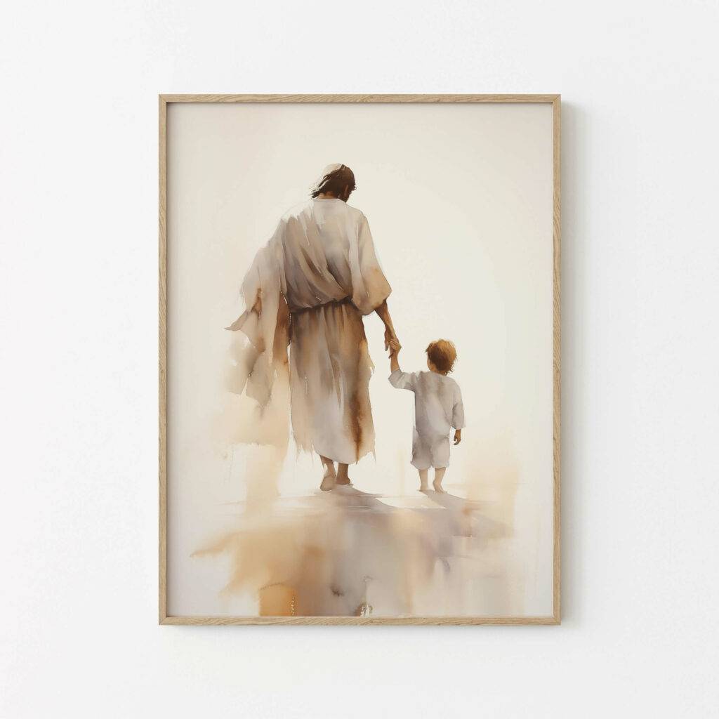 Jesus and Child Wall Art - Image 2