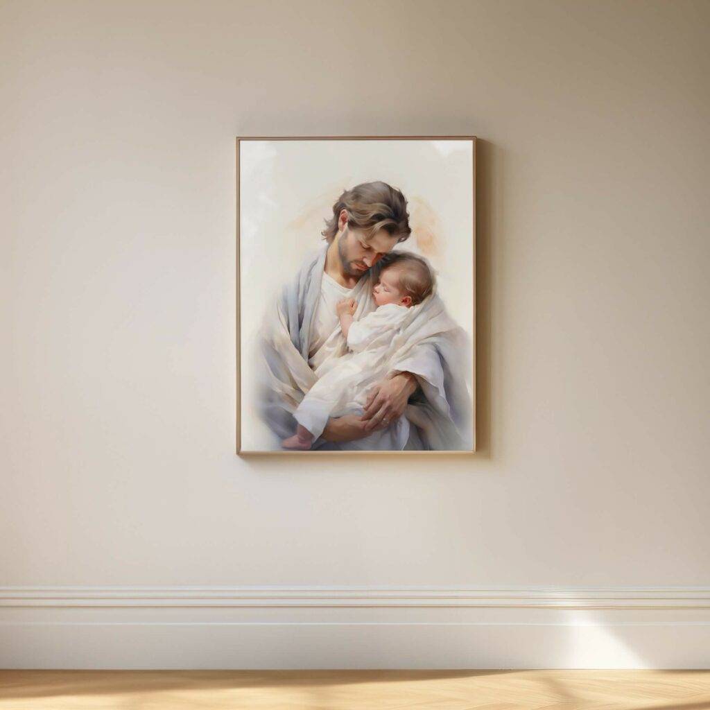 Jesus and Child Wall Art - Image 5