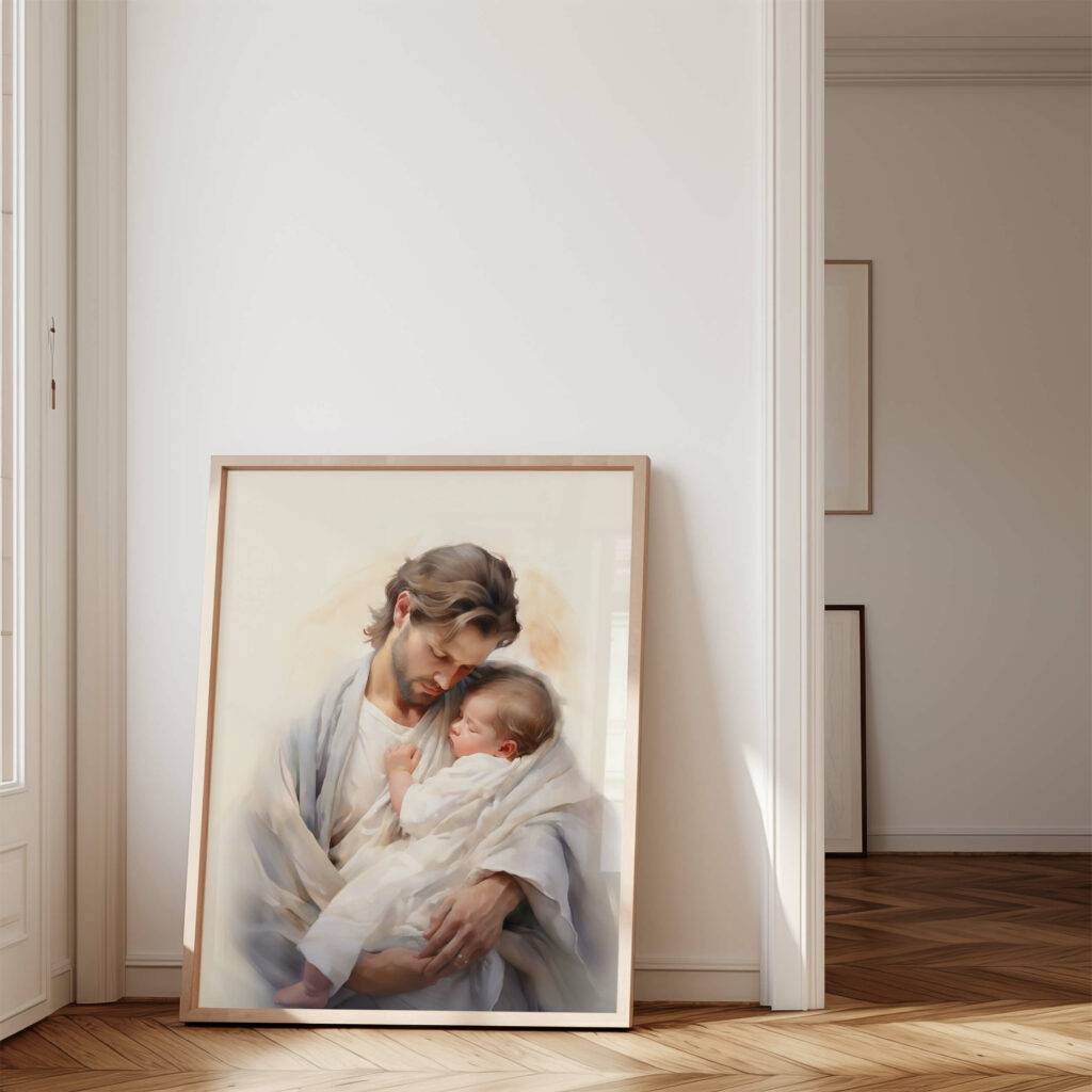 Jesus and Child Wall Art - Image 3