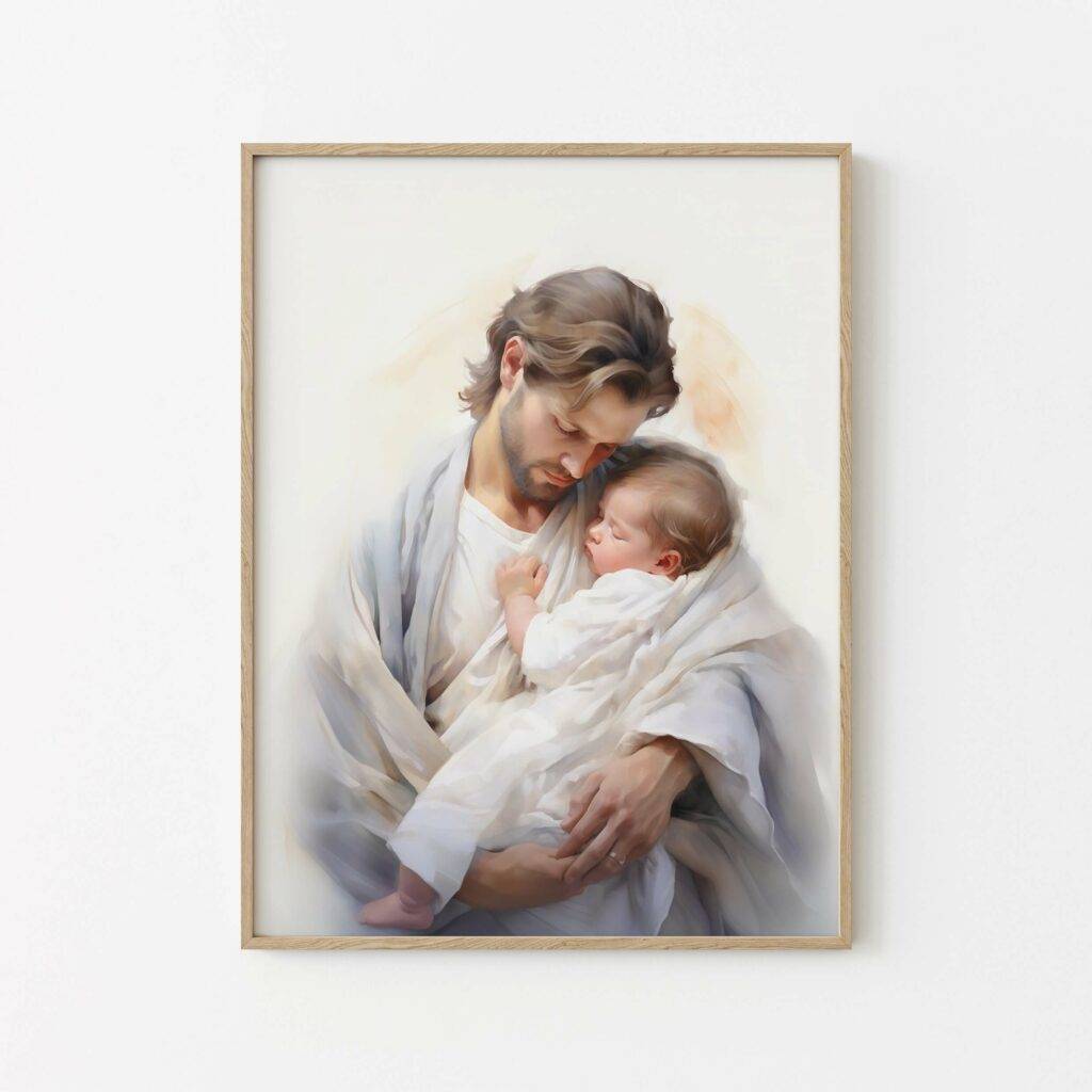 Jesus and Child Wall Art - Image 2
