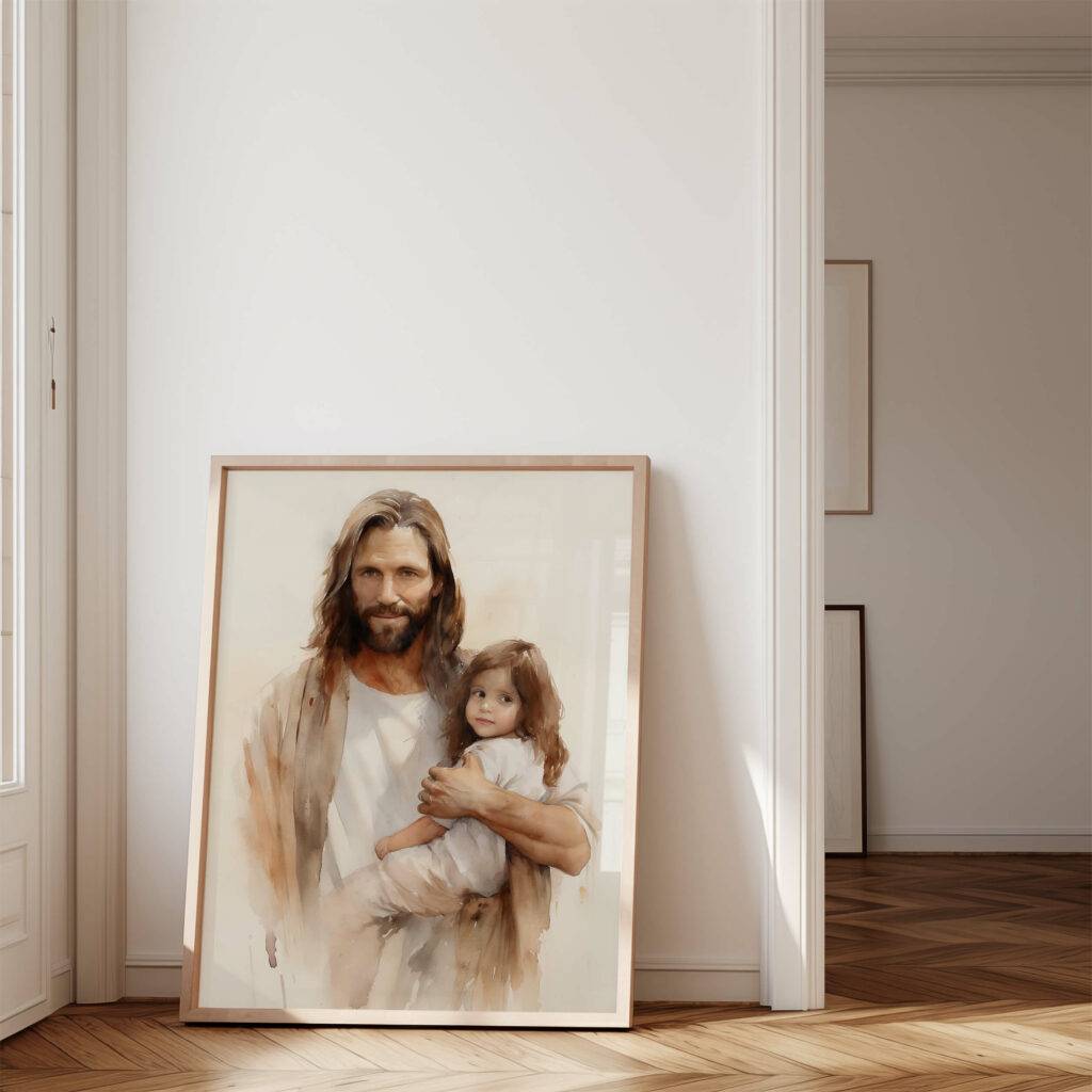Jesus and Child Wall Art - Image 4
