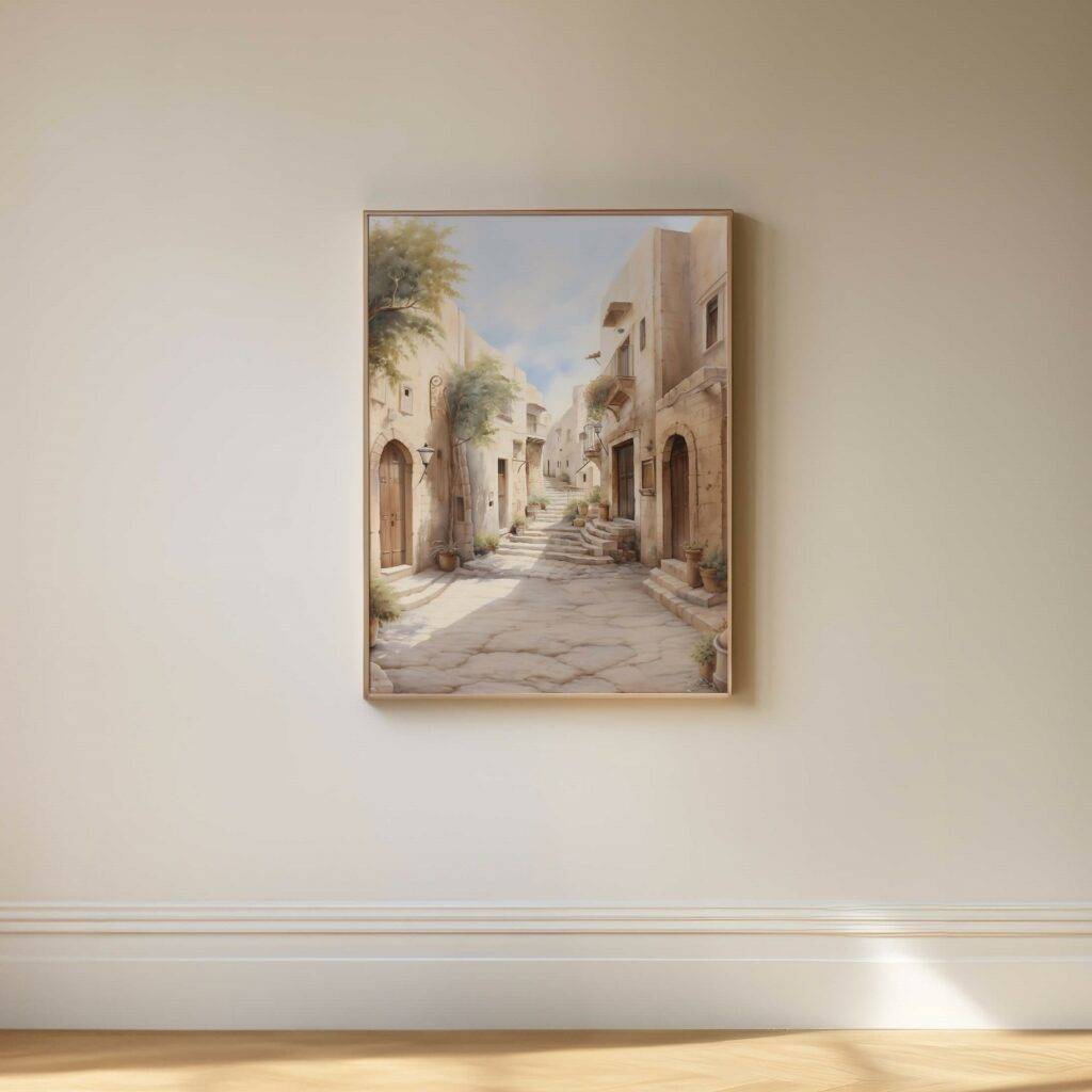 Jerusalem Watercolor Wall Art - Image 5